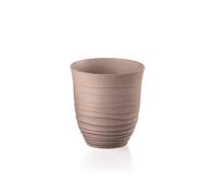 Guzzini Tierra Low Tumbler Recycled Plastic Drinking Cups, Lightweight Durable Tableware for Water, Juice & Cold Drinks, 360ml Capacity, Dishwasher Safe, Indoor and Outdoor Use, Set of 2, Taupe