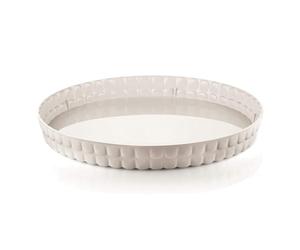 Guzzini - Tiffany, Round Tray - Milk Whte, Ø35.6 x h4 cm - 198901156