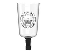 Guzzle Buddy Ultimate Beer Glass, Practical Gift, Be The Life of The Party, All-in-One, Unbreakable Plastic, Clear