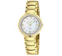 Gv2 Amalfi, Swiss Quartz Watch, White Mop Dial, 316L Stainless Steel, And Sapphire Crystal In Gold Gold One Size