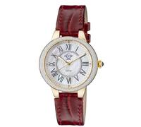 GV2 Women's Astor II, Swiss Quartz Watch, MOP White Dial, Hand made Italian leather, & Sapphire Crystal in Red GV2 Red One Size