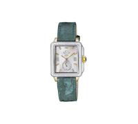 GV2 Women's Bari Diamond 9255 Swiss Quartz Diamond 34 MM Antireflective Sapphire Watch in Green GV2 Green One Size
