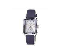 Gv2 Bari Tortoise 9244 Swiss Quartz Diamond Antireflective Sapphire Mother Of Pearl Dial 30 Mm Watch In Blue Blue