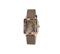 Gv2 Bari Tortoise Swiss Quartz Brown Dial Antireflective Sapphire 30 Mm Diamond Watch Brown