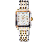Gv2 Bari Tortoise, Swiss Quartz Watch, Mop White Dial, 316L Stainless Steel, And Sapphire Crystal In Gold Gold One Size
