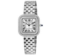 GV2 Women's Bellagio Swiss Quartz Watch White Dial 316L Stainless Steel Sapphire Crystal 30 MM in Silver GV2 Silver One Size