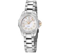 Gv2 Cortina, Swiss Quartz Watch, White Mop Dial, 316L Stainless Steel, And Sapphire Crystal In Silver Silver One Size