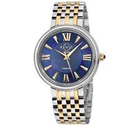 GV2 Women's Genoa Blue MOP Dial, Stainless Steel Diamond Swiss Quartz Watch GV2 Multicolor One Size