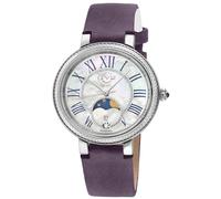 GV2 Genoa Diamond Moon Phase 37mm Women's Swiss Watch in Purple GV2 Purple One Size
