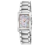 Luino, Swiss Quartz Watch, Black MOP Dial, 316L Stainless Steel, and Sapphire Crystal GV2 Silver One Size