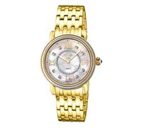 Gv2 Marsala, Swiss Quartz Watch, White Mop Dial, 316L Stainless Steel, And Sapphire Crystal In Gold Gold One Size