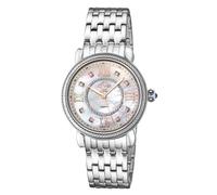 Marsala, Swiss Quartz Watch, White MOP Dial, 316L Stainless Steel, and Sapphire Crystal GV2 Silver One Size