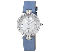Gv2 Matera 12806 Diamond Swiss Quartz Watch In Light Blue Light Blue