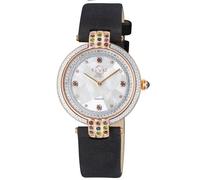 GV2 Women's Matera Dial Black Suede 12805 Diamond Swiss Quartz Watch GV2 Black One Size
