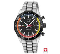 GV2 Men's Regatta, Swiss Quartz Watch, Black Dial, 316L Stainless Steel, & Sapphire Crystal GV2 Multicolor One Size