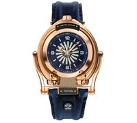 GV2 Men's Triton, Swiss Automatic Watch, Blue Dial, Calfskin Leather, & Sapphire Crystal GV2 Blue One Size