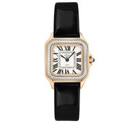 Gv2 Milan Silver Dial Black Leather 12111 Swiss Quartz Watch Black One Size