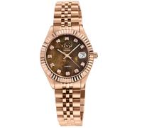 Naples 12401 Brown Dial Rose Gold Swiss Quartz Watch GV2 Rose One Size