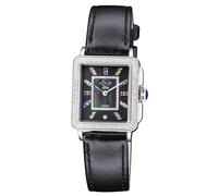 Gv2 Padova Gemstone 12330 Swiss Quartz Watch In Black Black One Size