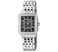 GV2 Women's Padova Gemstone, Swiss Quartz Watch, Black MOP Dial, 316L Stainless Steel, & Sapphire Crystal in Silver GV2 Silver One Size