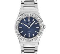 Gv2 Palmanova Blue Dial Stainless Steel Swiss Quartz Watch In Silver Silver