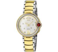 GV2 Women's Perugia Diamond IPYG Case, Silver/White Dial, Two-toned Watch GV2 Multicolor One Size