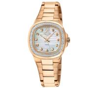 Gv2 Potente, Swiss Quartz Watch, White Mop Dial, 316L Stainless Steel, And Sapphire Crystal In Rose Rose One Size
