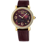 GV2 Women's Ravenna 12614 Dark Brown MOP Dial Swiss Quartz Watch in Maroon GV2 Maroon One Size