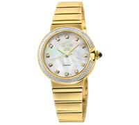 Gv2 Sorrento, Swiss Quartz Watch, White Mop Dial, 316L Stainless Steel, And Sapphire Crystal In Gold Gold One Size
