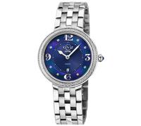 Gv2 Verona, Swiss Quartz Watch, Blue Mop Dial, 316L Stainless Steel, And Sapphire Crystal In Silver Silver One Size