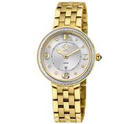 GV2 Women's Verona Swiss Quartz Watch White MOP Dial Sapphire Crystal in Gold