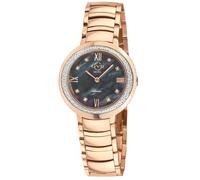 GV2 Women's Amalfi, Swiss Quartz Watch, Black MOP Dial, 316L Stainless Steel, & Sapphire Crystal in Gold GV2 Gold One Size
