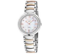 GV2 Women's Amalfi, Swiss Quartz Watch, White MOP Dial, 316L Stainless Steel, & Sapphire Crystal in Silver