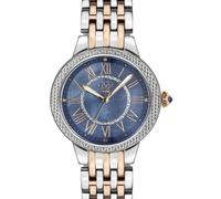 Astor II Blue MOP Dial 2 Tone RG Swiss Quartz Watch GV2 Multi One Size