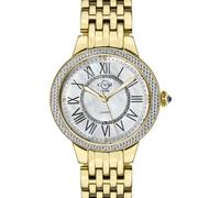 Astor II MOP Dial IP Yellow Gold Diamond Swiss Quartz Watch GV2 Gold One Size