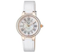 GV2 Women's Astor II, Swiss Quartz Watch, MOP White Dial, Hand made Italian leather, & Sapphire Crystal GV2 White One Size
