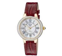GV2 Women's Astor II, Swiss Quartz Watch, MOP White Dial, Hand made Italian leather, & Sapphire Crystal in Red GV2 Red One Size