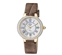 GV2 Women's Astor II, Swiss Quartz Watch, MOP White Dial, Hand made Italian leather, & Sapphire Crystal in Brown GV2 Brown One Size