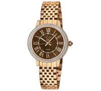 Astor III, Swiss Quartz Watch, White MOP Dial, 316L Stainless Steel, and Sapphire Crystal GV2 Brown One Size