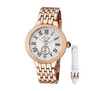 Astor Silver Dial Stainless Steel Swiss Quartz Watch GV2 Rose One Size