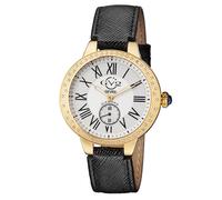 GV2 Women's Astor White Dial 9107 Leather Swiss Quartz Watch in Black GV2 Black One Size