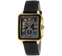 GV2 Women's Bari Black Leather Swiss Quartz Watch