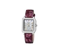 GV2 Women's Bari Diamond 9258 Swiss Quartz Diamond Antireflective Sapphire Crystal 34 MM Watch in Red GV2 Red One Size