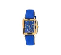 GV2 Women's Bari Tortoise 9248.3 Swiss Quartz Diamond Antireflective Sapphire Blue Dial 30 MM Watch