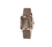GV2 Women's Bari Tortoise Swiss Quartz Brown Dial Antireflective Sapphire 30 MM Diamond Watch GV2 Brown One Size