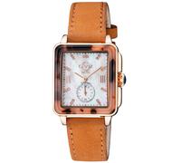 GV2 Women's Bari Tortoise Swiss Quartz Diamond Mother of Pearl Dial Antireflective Sapphire 30 MM Watch in Tan GV2 Tan One Size