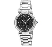 GV2 Women's Berletta, Swiss Quartz Watch, Black Dial, 316L Stainless Steel, & Sapphire Crystal in Silver GV2 Silver One Size