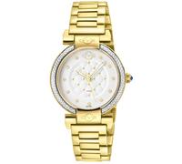 GV2 Women's Berletta, Swiss Quartz Watch, White Dial, 316L Stainless Steel, & Sapphire Crystal in Gold