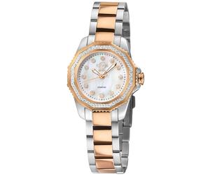 GV2 Women's Cortina, Swiss Quartz Watch, White MOP Dial, 316L Stainless Steel, & Sapphire Crystal