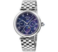 GV2 Women's Florence Blue Mother of Pearl Dial 12512 Diamond Swiss Quartz Watch in Silver